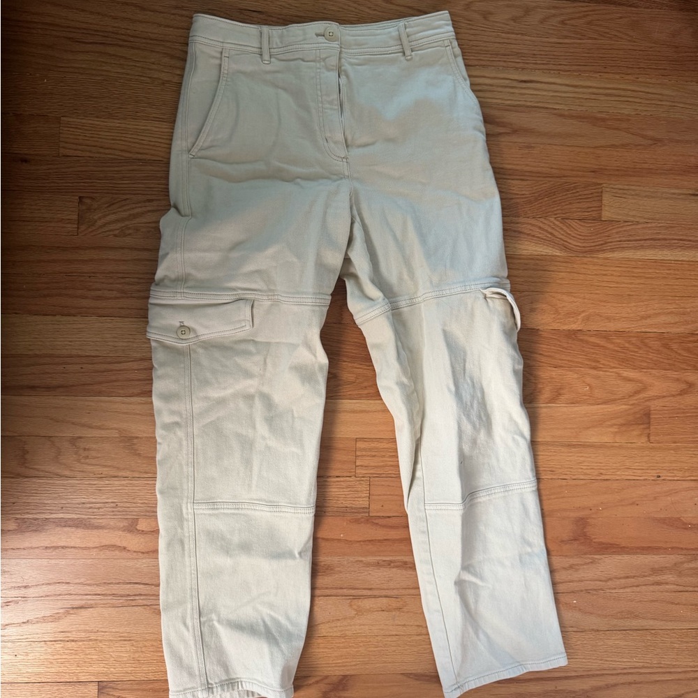 Aritzia Cream Cargo Pants